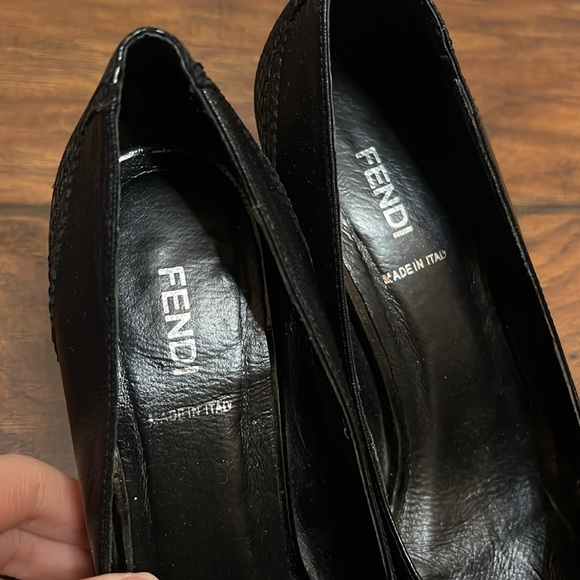 Vintage Snakeskin Fendi Pointed Toe Heels With Bow Detail - Picture 5 of 8